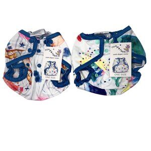 Rumparooz Cloth Diaper Cover One Size Adjustable Snap 2-Pack Bright Prints